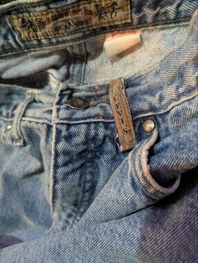 Vintage Levi's 900 Light Blue Denim Jean Cutoff Shorts Size 10 100% Cotton